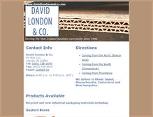 Tablet Screenshot of davidlondonandco.com